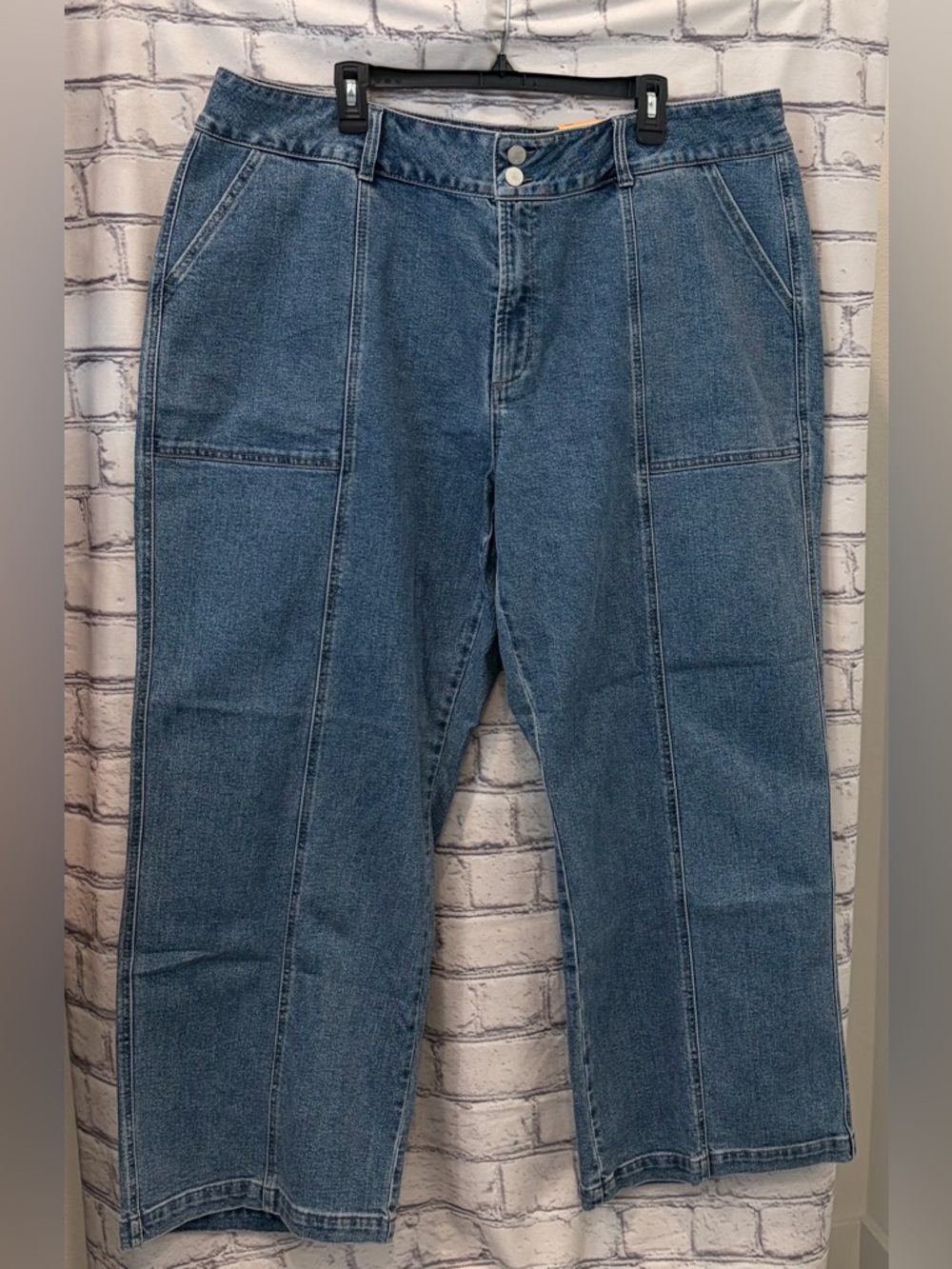 And Now This Size:24W  High-Rise Blue Denim Jeans - Women Stretch